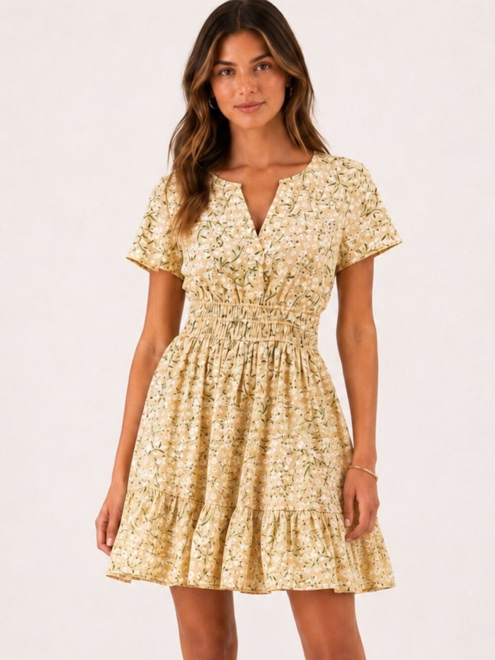 Draper James Wilson Mini Dress Floral Rattan Size XS